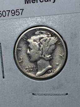 1930 P Mercury Dime