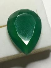 Emerald Pear Cut Natural Earth Mined Tear Drop 17.97 Cts Huge Wow Gem