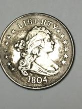 Silver Round 1804 Liberty Dollar Design