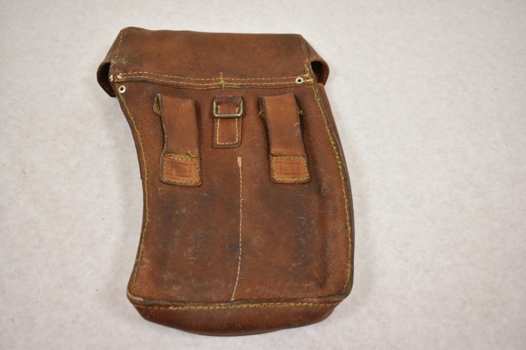 Two East German HK Leather Pouches