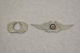 German. WWII Luftwaffe Winged Wreath With Cockade