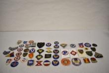 Fifty Mixed Military Patches