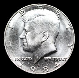 1984-d Kennedy Half Dollar 50c Grades GEM+ Unc