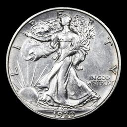 ***Auction Highlight*** 1920-s Walking Liberty Half Dollar 50c Graded Select+ Unc BY USCG (fc)