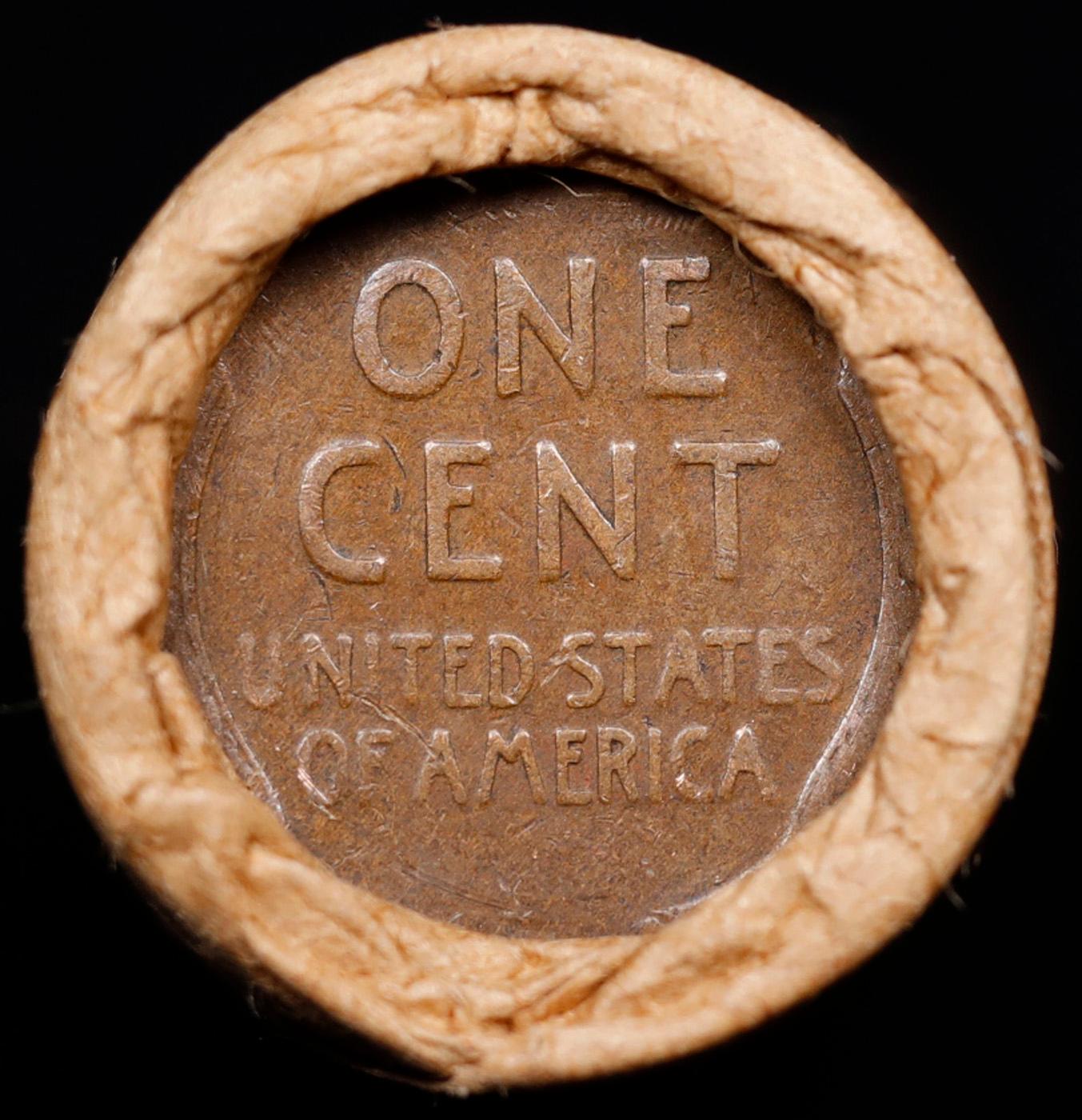 Lincoln Wheat Cent 1c Mixed Roll Orig Brandt McDonalds Wrapper, 1916-d end, Wheat other end