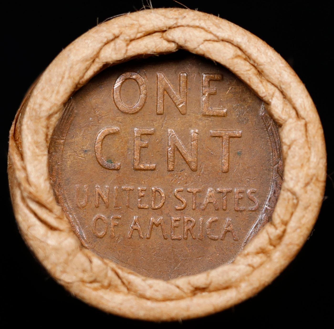 Lincoln Wheat Cent 1c Mixed Roll Orig Brandt McDonalds Wrapper, 1919-s end, Wheat other end