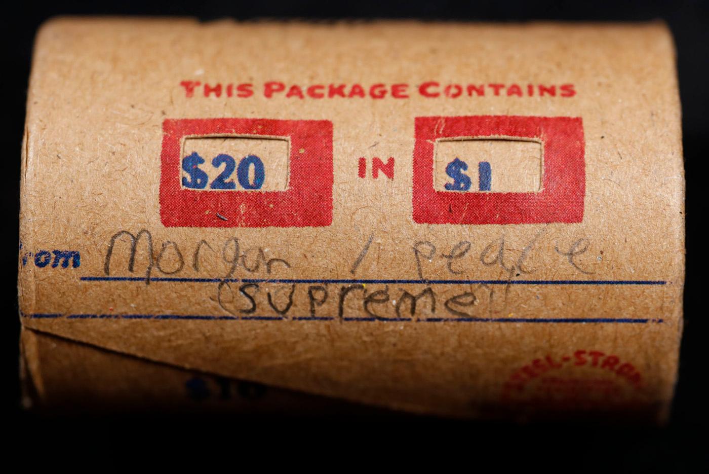 *EXCLUSIVE* x20 Morgan Covered End Roll! Marked "Morgan/Peace Supreme"! - Huge Vault Hoard  (FC)