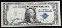 1935A $1 Blue Seal Silver Certificate Grades Choice AU/BU Slider