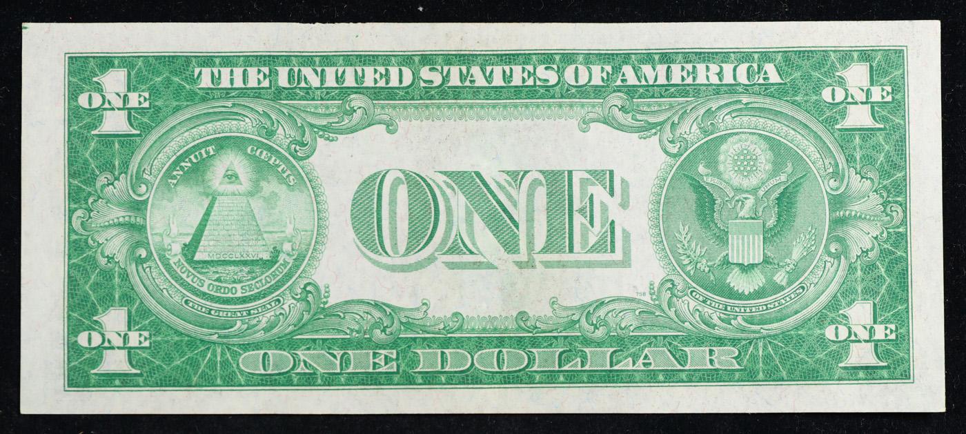 1935A $1 Blue Seal Silver Certificate Grades Choice AU/BU Slider