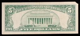 1963 $5 Red Seal United States Note Grades vf++