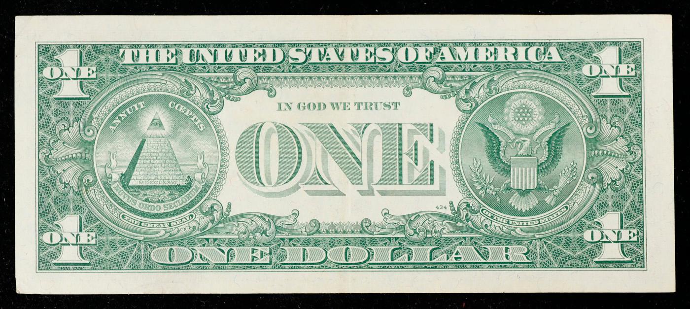 1957B $1 Blue Seal Silver Certificate Grades Choice AU/BU Slider