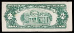 1953B $2 Red Seal United States Note Grades xf