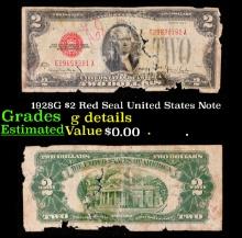 1928G $2 Red Seal United States Note Grades g details