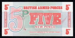 1972 6th Series 2nd Issue 5 New Pence Special Voucher P# M47 Grades Select CU