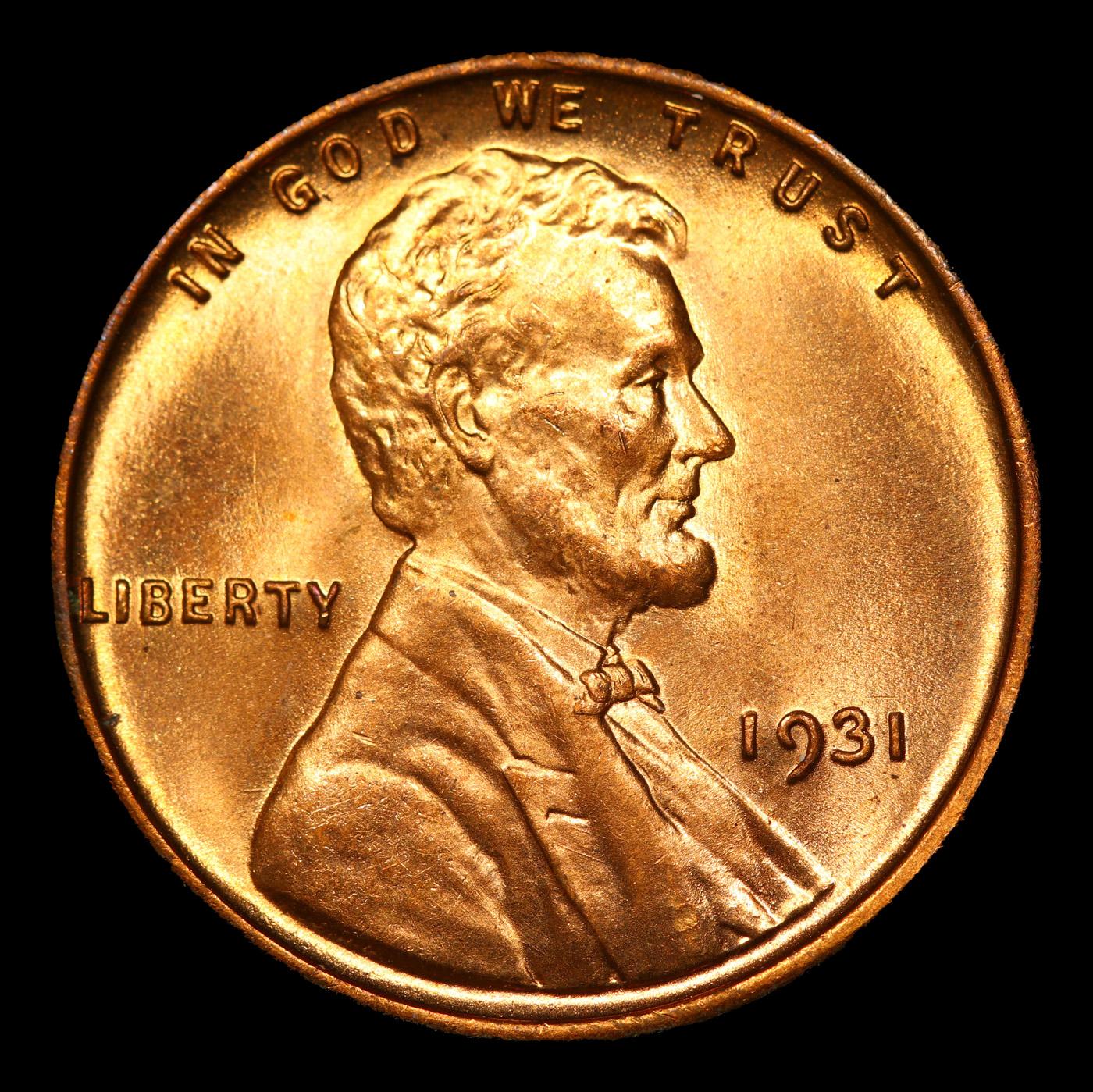 ***Auction Highlight*** 1931-p Lincoln Cent TOP POP! 1c Graded ms67+ rd By SEGS (fc)