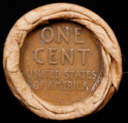 Lincoln Wheat Cent 1c Mixed Roll Orig Brandt McDonalds Wrapper, 1918-s end, Wheat other end