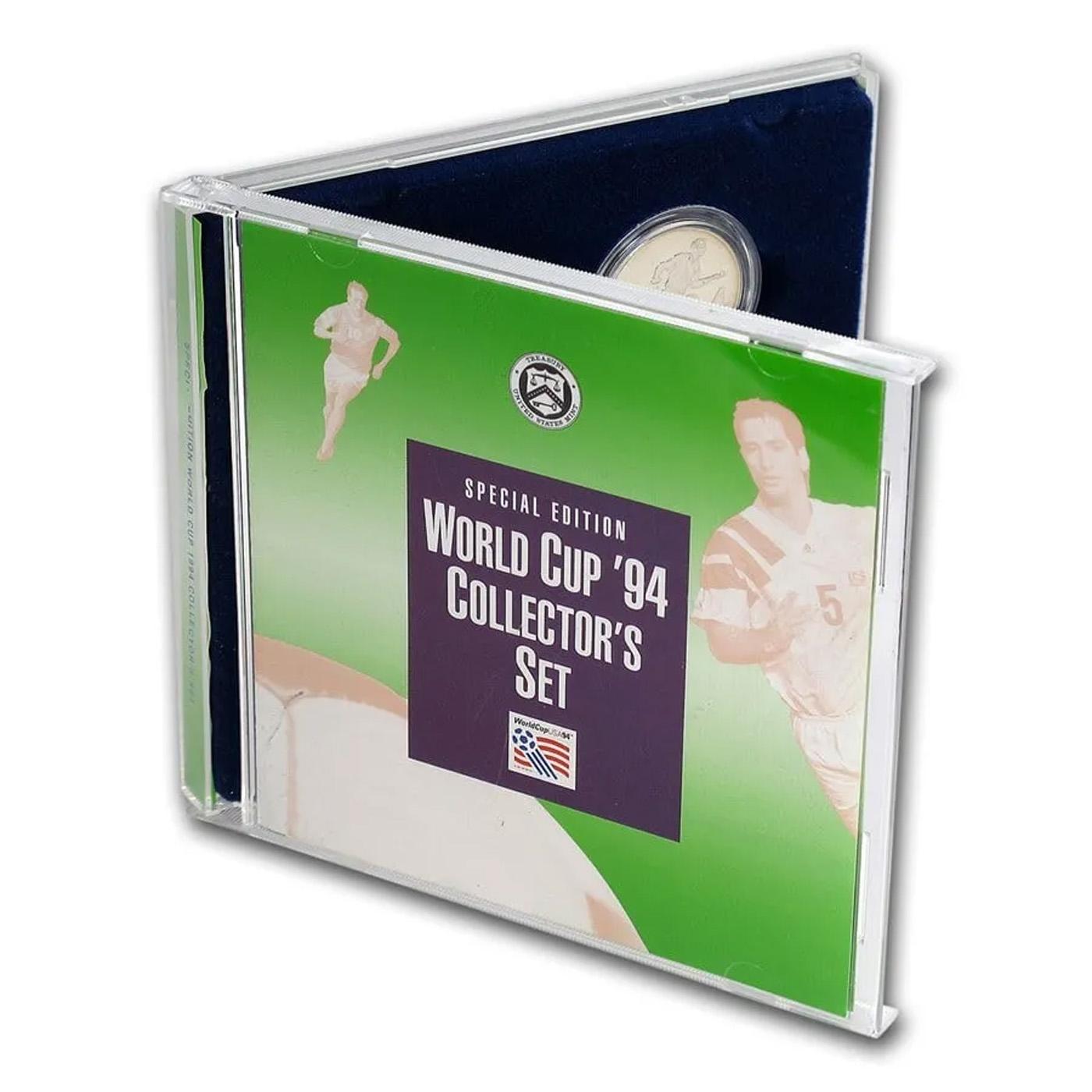 1994 World Cup USA Special Edition 2-Coin Proof Collectors Set w/OGP & COA