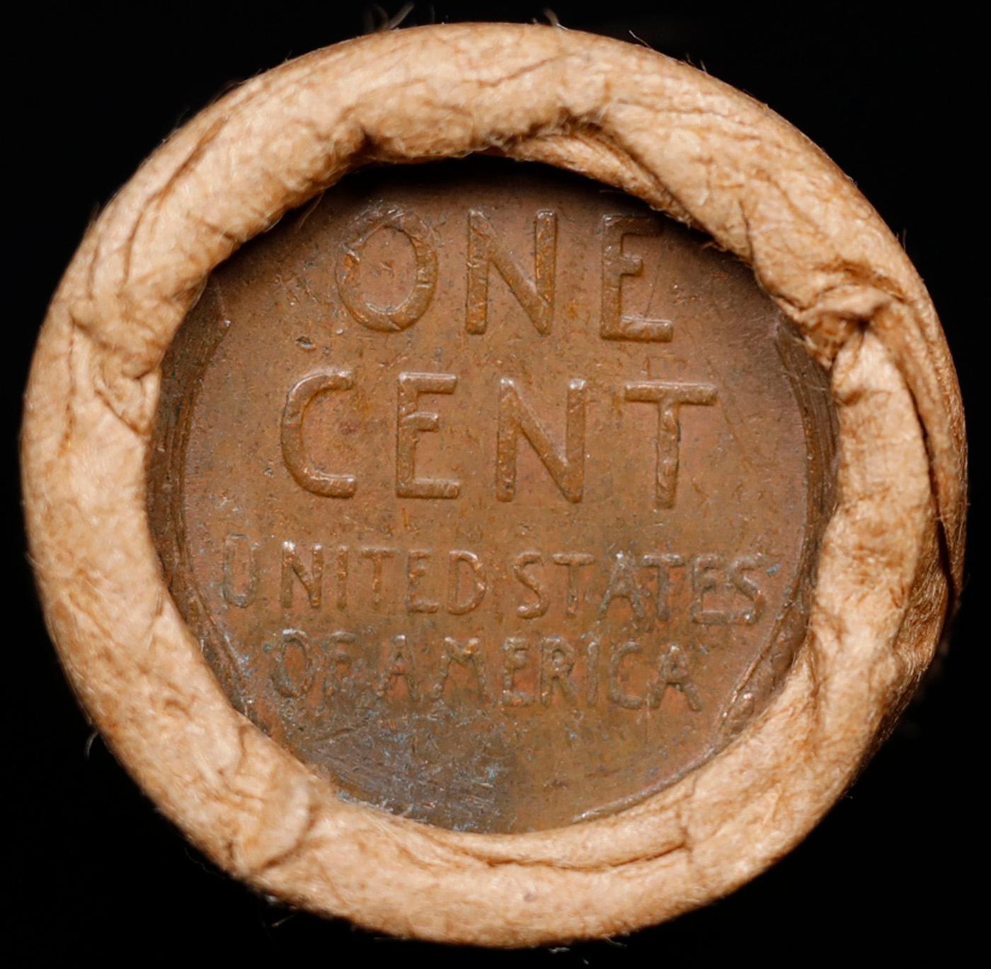 Lincoln Wheat Cent 1c Mixed Roll Orig Brandt McDonalds Wrapper, 1919-s end, Wheat other end