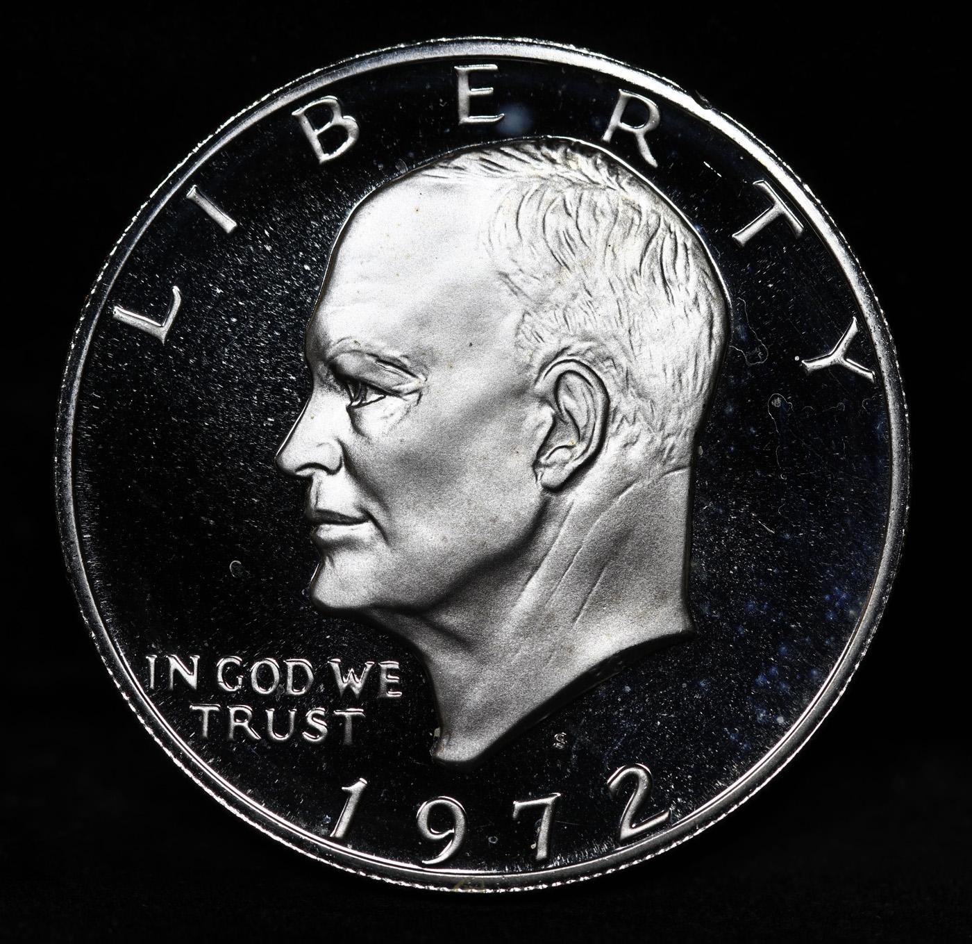 Proof 1972-s Silver Eisenhower Dollar $1 Graded pr69+ dcam By SEGS
