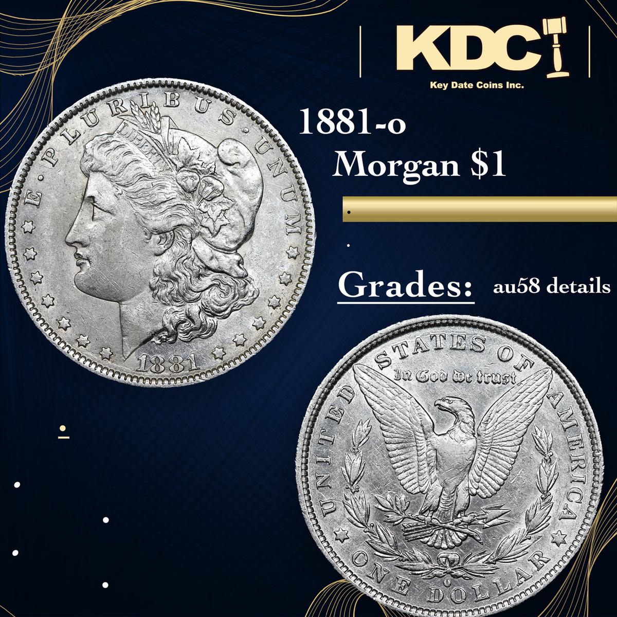 1881-o Morgan Dollar 1 Grades AU Details