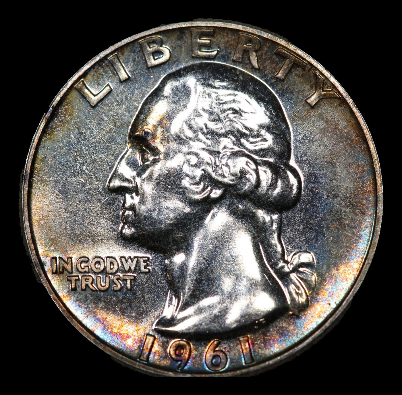 Proof 1961 Washington Quarter 25c Grades GEM Proof