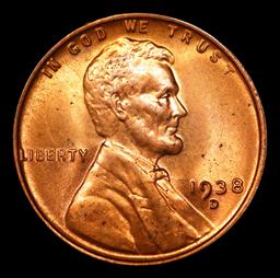 1938-d Lincoln Cent 1c Grades GEM++ Unc RD