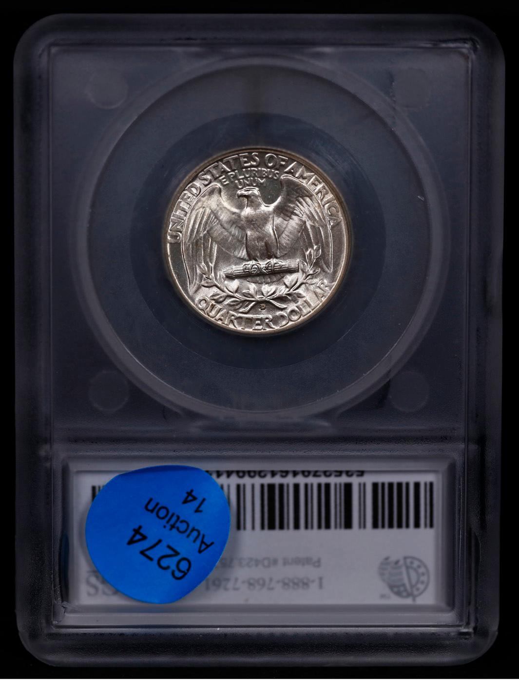 ***Auction Highlight*** 1935-d Washington Quarter 25c Graded ms66+ BY SEGS (fc)