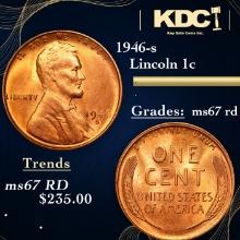 1946-s Lincoln Cent 1c Grades GEM++ Unc RD