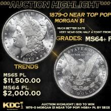 ***Auction Highlight*** 1879-o Morgan Dollar Near Top Pop! 1 Graded ms64+ PL By SEGS (fc)