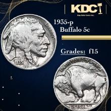 1935-p Buffalo Nickel 5c Grades f+