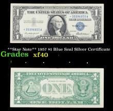 **Star Note** 1957 $1 Blue Seal Silver Certificate Grades xf