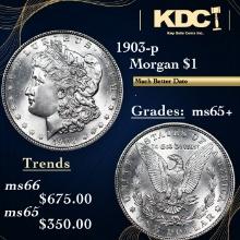 1903-p Morgan Dollar 1 Grades GEM+ Unc