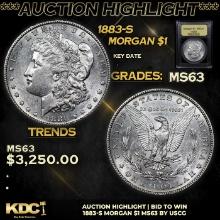 ***Auction Highlight*** 1883-s Morgan Dollar 1 Graded Select Unc By USCG (fc)