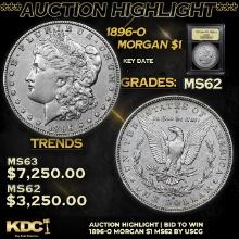 ***Auction Highlight*** 1896-o Morgan Dollar $1 Graded Select Unc By USCG (fc)