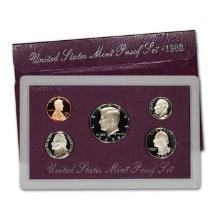 1988 United States Mint Proof Set 5 coins