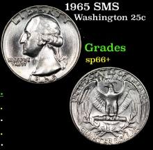 1965 SMS Washington Quarter 25c Grades sp66+