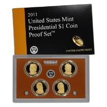 2011 PRESIDENTIAL Dollar Proof Set DEEP CAMEO Mint Coins w/coa