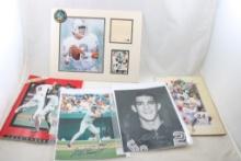 Baseball, Hockey, Football Signed Photos COA's