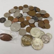 Mixed US & Foreign Coins, some silver