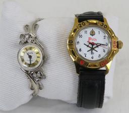 2 Russian Wrist Watches- both Working