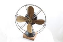 Wind Up Brass Blade Cage Fan 7" Made in Germany