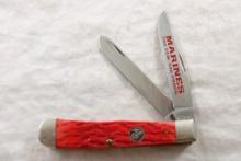 Case XX Marine Commemorative Folding 2 Blade Knife