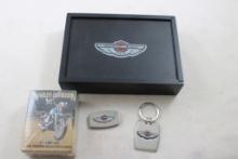 Harley Davidson Collector Cards Money Clip Key Fob