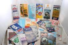 Mid-Century Travel Maps, Brochures, Postcards