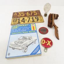 1930's License Plates, Edison Bulb & More