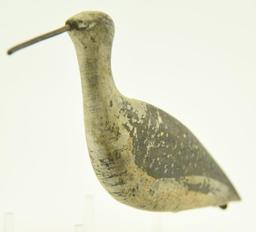 Lot #329 - New England Mass. Plover decoy with leather rigging/carry strap on rear, cast iron