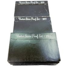 Lot of 15 late-1970s U.S. proof sets