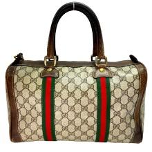 Authentic estate Gucci Monogram Vintage Boston bag