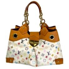 Authentic estate Louis Vuitton Monogram Multicolor Ursula White handbag