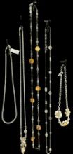 Lot of 5 estate longer Brighton necklaces